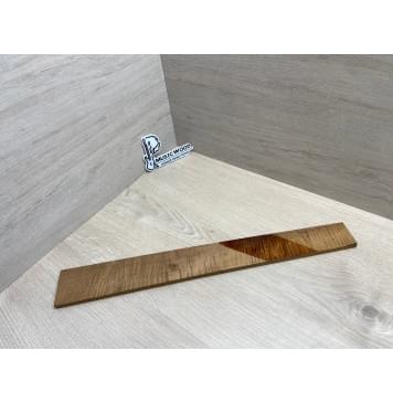 Клён Волнистый Печёный 180 гр заготовка накладки для электрогитары Смешанный А Волна АА 9.7х70-50х530 мм-13