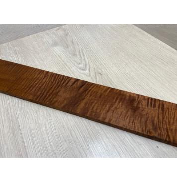 Клён Волнистый Печёный 180 гр заготовка накладки для электрогитары Смешанный ААА Волна АА 10х80-65х560 мм-9