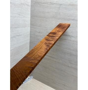 Клён Волнистый Печёный 180 гр заготовка накладки для электрогитары Смешанный ААА Волна АА 10х80-65х560 мм-5