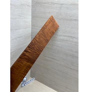 Клён Волнистый Печёный 180 гр заготовка накладки для электрогитары Смешанный ААА Волна АА 10х80-65х560 мм-12