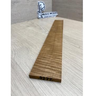 Клён Волнистый Печёный 180 гр заготовка накладки для электрогитары Радиал АА Волна ААА 8.2х56-46х355 мм-3