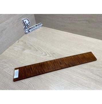 Клён Волнистый Печёный 180 гр заготовка накладки для электрогитары Радиал АА Волна ААА 8.2х56-46х355 мм-11