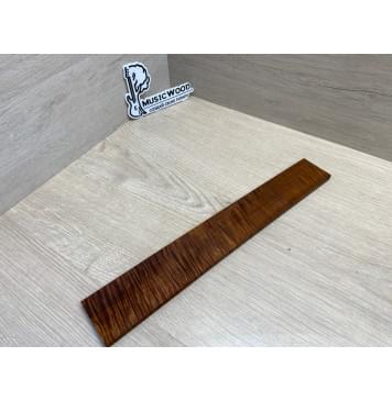 Клён Волнистый Печёный 180 гр заготовка накладки для электрогитары Радиал АА Волна ААА 8.2х56-46х355 мм-0