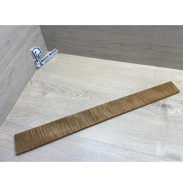 Клён Волнистый Печёный 180 гр заготовка накладки для электрогитары Смешанный ААА Волна ААА 10.3х63-52х600 мм-6