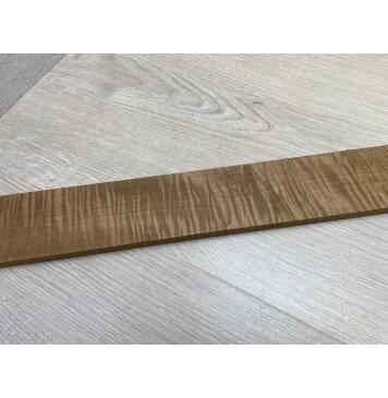 Клён Волнистый Печёный 180 гр заготовка накладки для электрогитары Смешанный ААА Волна ААА 10.3х63-52х600 мм-9