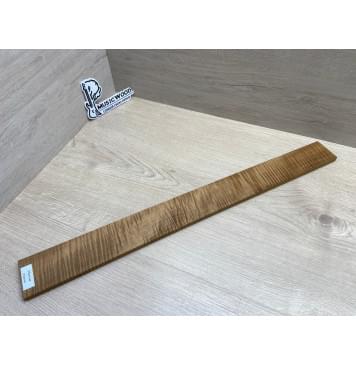 Клён Волнистый Печёный 180 гр заготовка накладки для электрогитары Смешанный ААА Волна ААА 10.3х63-52х600 мм-10