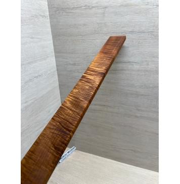 Клён Волнистый Печёный 180 гр заготовка накладки для электрогитары Смешанный ААА Волна ААА 10.3х63-52х600 мм-5