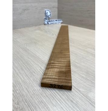 Клён Волнистый Печёный 180 гр заготовка накладки для электрогитары Радиал АА Волна ААА 9.7х53-43х470 мм-2