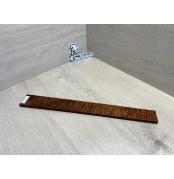 Клён Волнистый Печёный 180 гр заготовка накладки для электрогитары Радиал АА Волна ААА 9.7х53-43х470 мм-12