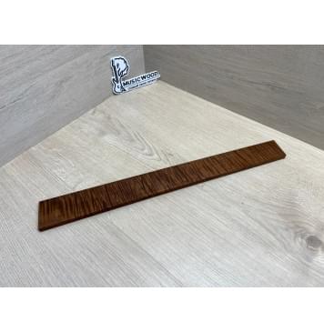 Клён Волнистый Печёный 180 гр заготовка накладки для электрогитары Радиал АА Волна ААА 9.7х53-43х470 мм-11
