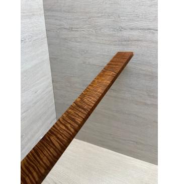 Клён Волнистый Печёный 180 гр заготовка накладки для электрогитары Радиал АА Волна ААА 9.7х53-43х470 мм-7