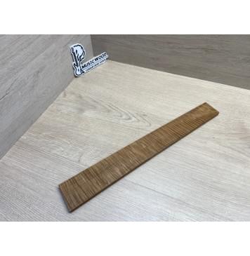 Клён Волнистый Печёный 180 гр заготовка накладки для электрогитары Радиал АА Волна ААА 9.3х55-44х405 мм-3