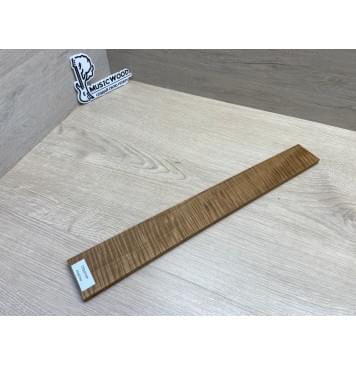 Клён Волнистый Печёный 180 гр заготовка накладки для электрогитары Радиал АА Волна ААА 9.3х55-44х405 мм-7