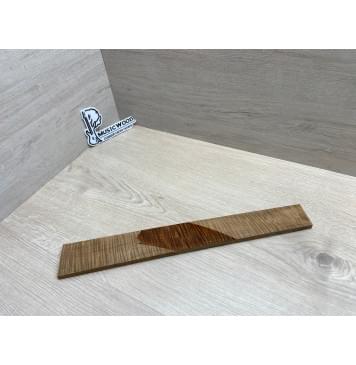 Клён Волнистый Печёный 180 гр заготовка накладки для электрогитары Радиал АА Волна ААА 9.3х55-44х405 мм-5