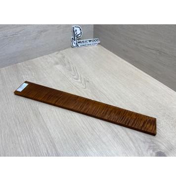 Клён Волнистый Печёный 180 гр заготовка накладки для электрогитары Радиал АА Волна ААА 9.3х55-44х405 мм-12