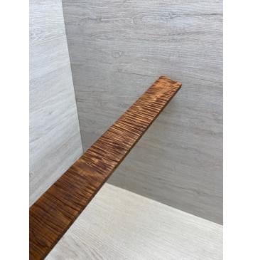 Клён Волнистый Печёный 180 гр заготовка накладки для электрогитары Радиал АА Волна ААА 9.3х55-44х405 мм-8