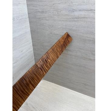 Клён Волнистый Печёный 180 гр заготовка накладки для электрогитары Радиал АА Волна ААА 9.3х55-44х405 мм-11