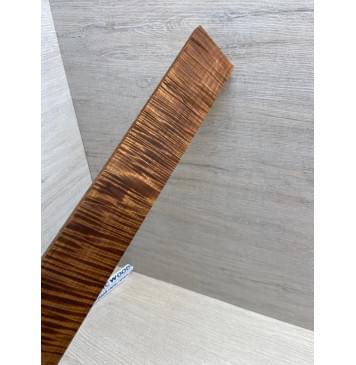 Клён Волнистый Печёный 180 гр заготовка накладки для электрогитары Радиал АА Волна ААА 9.3х55-44х405 мм-10