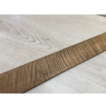 Клён Волнистый Печёный 180 гр заготовка накладки для электрогитары Смешанный ААА Волна ААА 7.8х60-47х435 мм-3