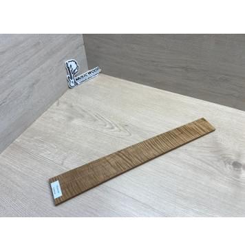 Клён Волнистый Печёный 180 гр заготовка накладки для электрогитары Смешанный ААА Волна ААА 7.8х60-47х435 мм-6