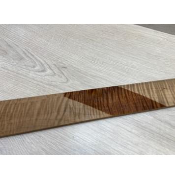 Клён Волнистый Печёный 180 гр заготовка накладки для электрогитары Смешанный ААА Волна ААА 7.8х60-47х435 мм-5