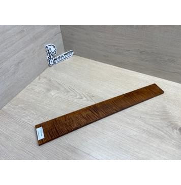 Клён Волнистый Печёный 180 гр заготовка накладки для электрогитары Смешанный ААА Волна ААА 7.8х60-47х435 мм-13