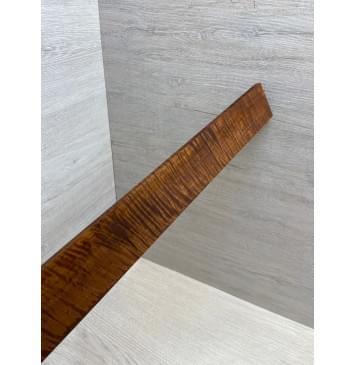Клён Волнистый Печёный 180 гр заготовка накладки для электрогитары Смешанный ААА Волна ААА 7.8х60-47х435 мм-8