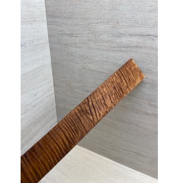 Клён Волнистый Печёный 180 гр заготовка накладки для электрогитары Смешанный ААА Волна ААА 7.8х60-47х435 мм-0