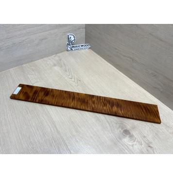 Клён Волнистый Печёный 180 гр заготовка накладки для электрогитары Радиал АА Волна ААА 9х73х550 мм-12