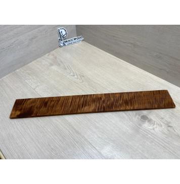 Клён Волнистый Печёный 180 гр заготовка накладки для электрогитары Радиал АА Волна ААА 9х73х550 мм-11