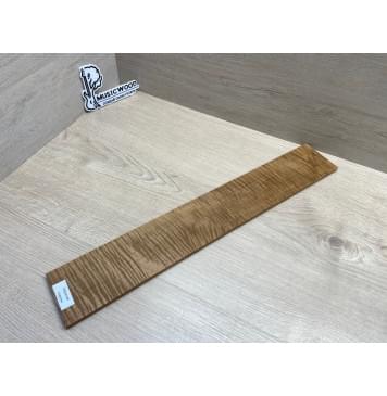 Клён Волнистый Печёный 180 гр заготовка накладки для электрогитары Смешанный ААА Волна ААА 8.2х80х515 мм-13