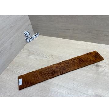 Клён Волнистый Печёный 180 гр заготовка накладки для электрогитары Смешанный ААА Волна ААА 8.2х80х515 мм-14