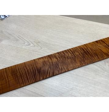 Клён Волнистый Печёный 180 гр заготовка накладки для электрогитары Смешанный ААА Волна ААА 8.2х80х515 мм-3