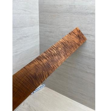 Клён Волнистый Печёный 180 гр заготовка накладки для электрогитары Смешанный ААА Волна ААА 8.2х80х515 мм-8