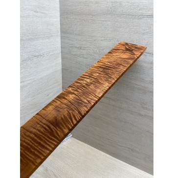 Клён Волнистый Печёный 180 гр заготовка накладки для электрогитары Смешанный ААА Волна ААА 8.2х80х515 мм-7