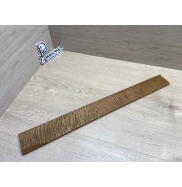 Клён Волнистый Печёный 180 гр заготовка накладки для электрогитары Смешанный АА Волна ААА 8х63-53х550 мм (Уценка-трещина)-3