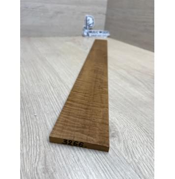 Клён Волнистый Печёный 180 гр заготовка накладки для электрогитары Смешанный АА Волна ААА 8х63-53х550 мм (Уценка-трещина)-2