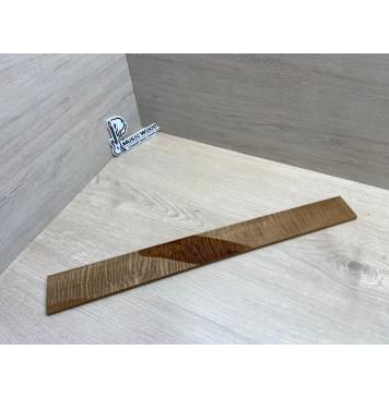 Клён Волнистый Печёный 180 гр заготовка накладки для электрогитары Смешанный АА Волна ААА 8х63-53х550 мм (Уценка-трещина)-9