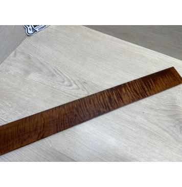 Клён Волнистый Печёный 180 гр заготовка накладки для электрогитары Смешанный АА Волна ААА 8х63-53х550 мм (Уценка-трещина)-11