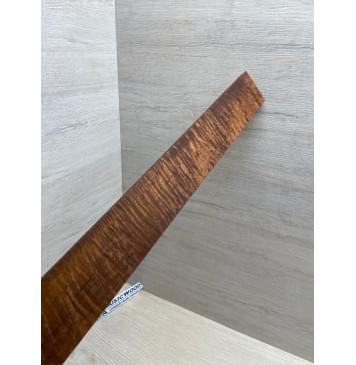 Клён Волнистый Печёный 180 гр заготовка накладки для электрогитары Смешанный АА Волна ААА 8х63-53х550 мм (Уценка-трещина)-7