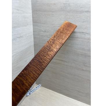 Клён Волнистый Печёный 180 гр заготовка накладки для электрогитары Смешанный АА Волна ААА 8х63-53х550 мм (Уценка-трещина)-10