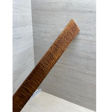 Клён Волнистый Печёный 180 гр заготовка накладки для электрогитары Смешанный АА Волна ААА 8х63-53х550 мм (Уценка-трещина)-14