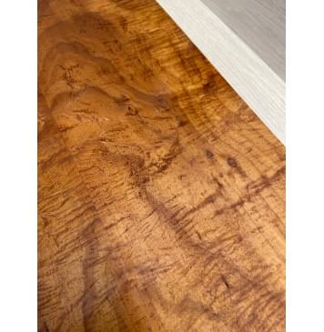 Клён Волнистый Печёный 180гр заготовка на топ Смешанный А Волна АА 20х186-182х530 мм - 2 шт.(книжкой)-18