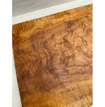 Клён Волнистый Печёный 180гр заготовка на топ Смешанный А Волна АА 20х186-182х530 мм - 2 шт.(книжкой)-16