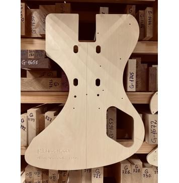 Gibson RD, Schaller 120801, 24,75", 22 Frets, полный комплект для фрезеровки гитары, фанера 8мм-3