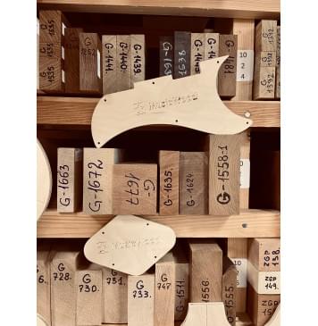 Gibson RD, Schaller 120801, 24,75", 22 Frets, полный комплект для фрезеровки гитары, фанера 8мм-6