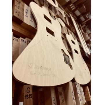 Gibson RD, Schaller 120801, 24,75", 22 Frets, полный комплект для фрезеровки гитары, фанера 8мм-7