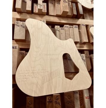 GOC Guitars Satya+ 8 strings, GuitarFamily Black 8 Pieces-PRO, GUYKER string lock, BG Pickups, 26-28", 24 Frets, полный комплект для фрезеровки гитары, фанера 8мм-1