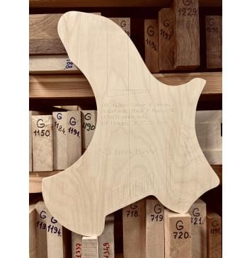 GOC Guitars Satya+ 8 strings, GuitarFamily Black 8 Pieces-PRO, GUYKER string lock, BG Pickups, 26-28", 24 Frets, полный комплект для фрезеровки гитары, фанера 8мм-3