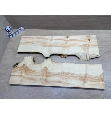 Клён Американский Ashleaf заготовка на топ под заливку Смешанный АА 21х390-340х550 (2шт)-1